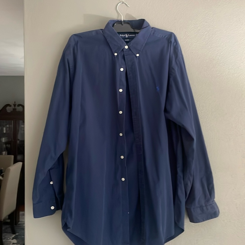 Navy button up Blake Polo by Ralph Lauren